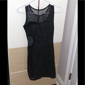 Sparkly mini cocktail dress